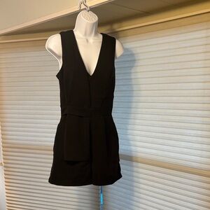 GB Girls Elegant Black V-Neck Jumpsuit